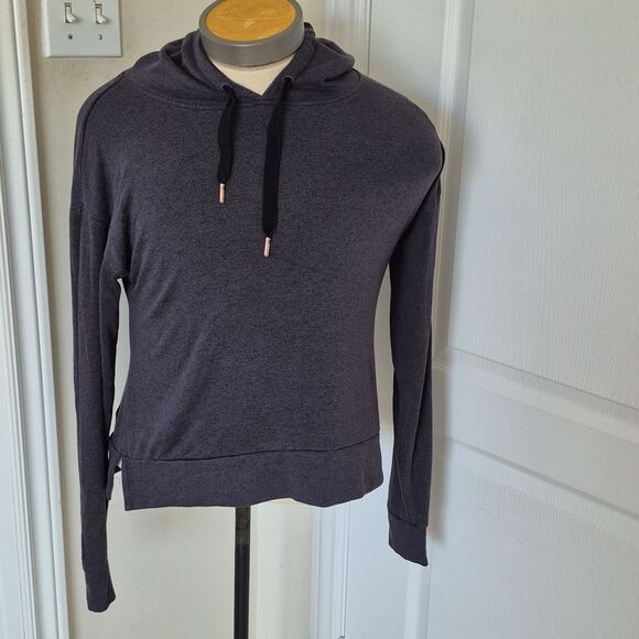 Dark Gray Hoodie with Black Drawstrings - Picture 3 of 16